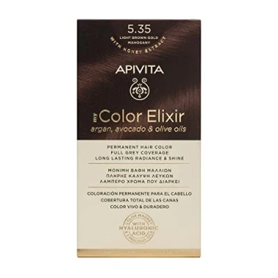 Afbeelding van Apivita My Color Elixir 5.35 Light Brown Gold Mahogany 1 stuk