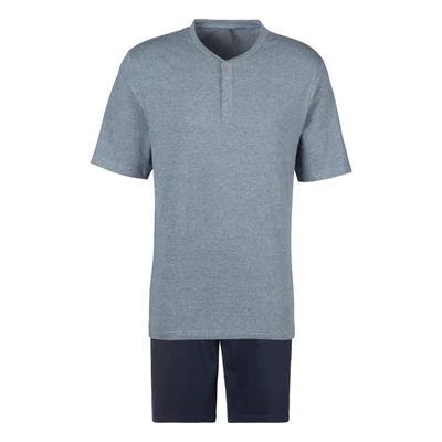 Afbeelding van s.Oliver RED LABEL Beachwear Pyjama Top in gemêleerde look met knoopsluiting (2 delig, 1 stuk)