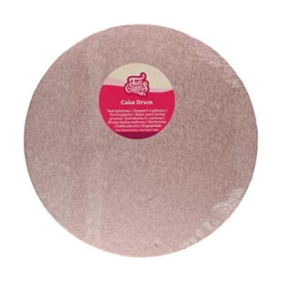 Afbeelding van FunCakes Cake Drum Rond Rose Goud Ø30,5 cm / 12 mm Taartonderlegger Taartkarton