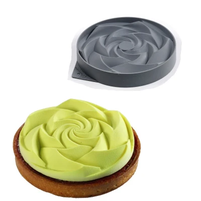 Afbeelding van Siliconen Vorm Tart Diamond Ø14x2,5cm (Dinara Kasko)