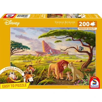 Afbeelding van Schmidt Games 56560 Thomas Kinkade, Disney, The Lion King, Remember Who You Are, puzzel met 200 stukjes, meerkleurig