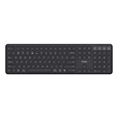 Afbeelding van Trust Vaiya Toetsenbord Bluetooth QWERTZ, Duits, Windows Zwart Oplaadbaar