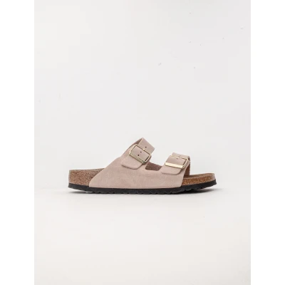 Afbeelding van ARIZONA (SUEDE) Sandalo da donna in pelle BIRKENSTOCK con doppia fascia 41/LIGHT ROSE N