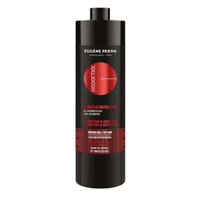 Afbeelding van Eugène Perma Professionnel Keratin Nutrition Essentiel Shampoo herstelt de haarvezels en vergemakkelijkt het ontwarren droog haar fles 1000 ml