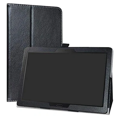 Afbeelding van LiuShan Hoes voor Lenovo Smart Tab P10 /M10, Slim PU lederen tas en opvouwbare standaard Folio Case Hoesje 10.1&quot; M10 HD (TB X505F,TB X605F) /Smart X705F) Tablet,zwart