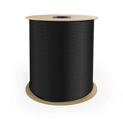 Afbeelding van DQ PP POLYPROPYLEEN Touw, 8 mm, 30 m, ZWART, Draagvermogen tot 750 kg Vlechtlijn Textieltouw Lijn Koord touw Kunststof gevlochten