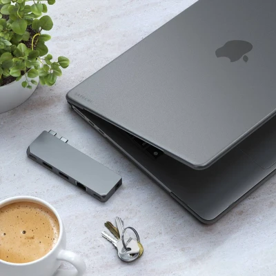 Afbeelding van Satechi Eco Hardshell Case for MacBook Air M2 14&quot; dark ST MBAM2DR
