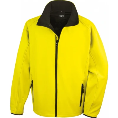 Afbeelding van Result Core Printable Soft Shell R231M Yellow / Black 4XL