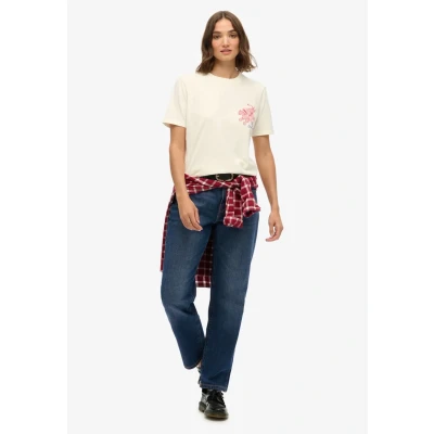 Afbeelding van Superdry Tokyo Narrative Tshirt print, Dames, Maat: 44, Off white