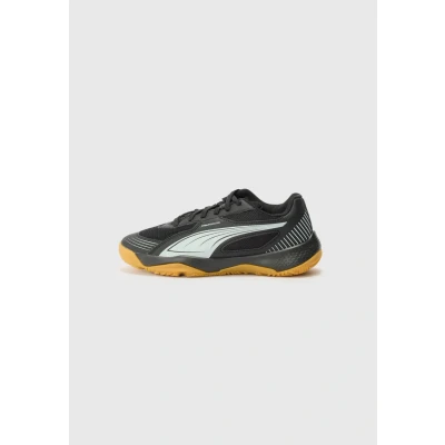Afbeelding van Puma Solarflash III Unisex Handbalschoenen voor kinderen, Maat: 28, Black/cool light gray Schoenen