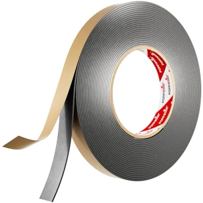 Afbeelding van Poppstar Dubbelzijdige Butyl Tape (10 m x 15 mm 1,6 mm) Afdichtband Zelfklevend Zwart