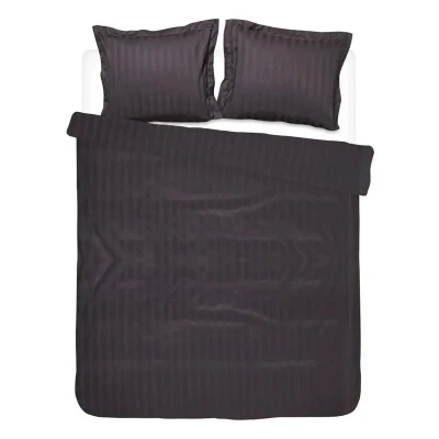 Afbeelding van Dekbedovertrek Damai Linea Graphite Satijn 200 x / 220 cm 2 Persoons