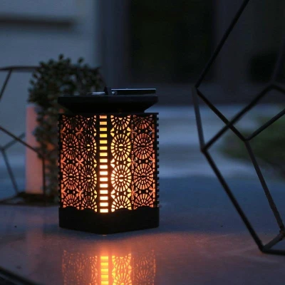 Afbeelding van Solar LED lantaarn Flame effect Met schemersensor