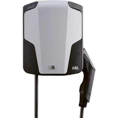 Afbeelding van ABL eMobility 22 KW 1 3 fae 32A 6 meter vaste kabel Type 2 stekker Wit BlueJack