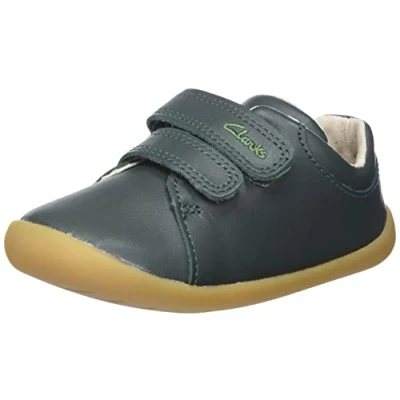 Afbeelding van Clarks Roamer Craft T jongens Sneaker Sneaker, Green Leather , 19 EU Breed