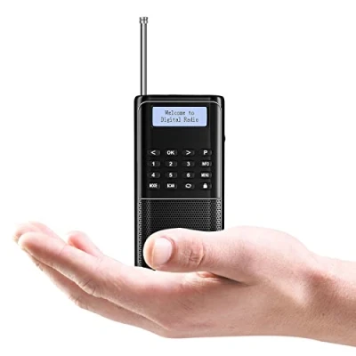Afbeelding van Raddy RD23 Draagbare DAB radio, klein, DAB+, FM, digitale radio met accu, zakradio bluetooth, keukenradio (zwart)