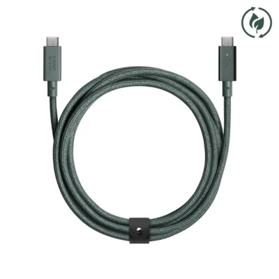 Afbeelding van Native Union Belt Cable Kevlar USB C 2.4m 240W Slate Green