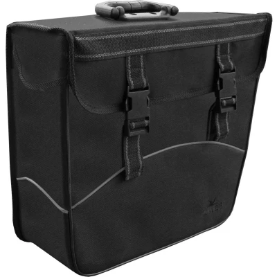 Afbeelding van Greenlands Enkele tas zwart, rechts. afmeting 37x33x14 cm, inhoud 20 litre