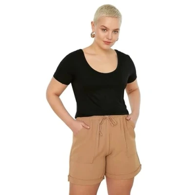 Afbeelding van Trendyol Zwarte Gedetailleerde Gebreide Blouse Met Strik Op De Rug Tbbss22Af0058