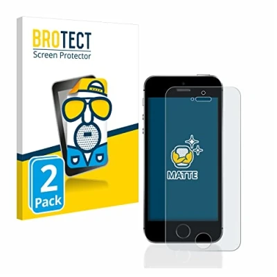 Afbeelding van BROTECT (2 Stuks) Antireflecterende Beschermfolie voor Apple iPhone SE 2016 Anti Glare Screen Protector, Mat, Ontspiegelend