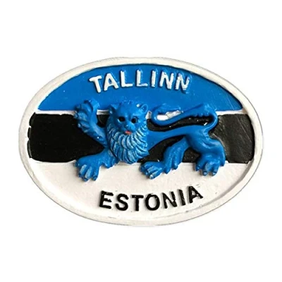 Afbeelding van Tallinn Estland Koelkast Magneet Toeristische Souvenir Geschenk, Thuis Keuken Decoratie Magnetische Sticker Collectie