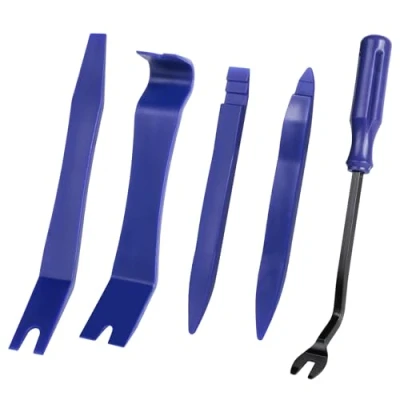 Afbeelding van AiQInu Hendelgereedschap, auto, 5 stuks, PP kunststof, demontagegereedschap voor sierlijstwigset interieurbekleding, dashboardbekleding, blauw