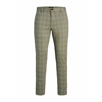 Afbeelding van Jack &amp; Jones Broek Jpstmarco Cooper Structure Chino Mi 12249310 Abbey Stone/check Mannen Maat W36 X L32