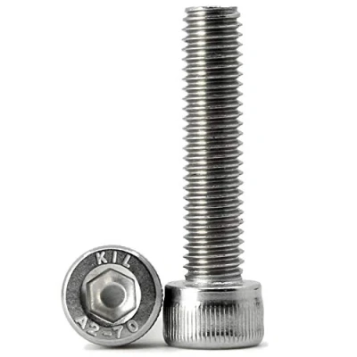 Afbeelding van (60 stuks) M5x20mm inbusbout 304 roestvrij stalen cilinderschroeven met binnenzeskant volledige schroefdraad