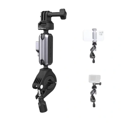 Afbeelding van PGYTECH CapLock Fietsstuurhouder voor DJI OSMO Action 4/3/2, Gopro 12/11/10/9, Pocket 3/2, Insta360 X4/X3ONE RS/R met 1/4&quot; 20 schroefdraadadapter