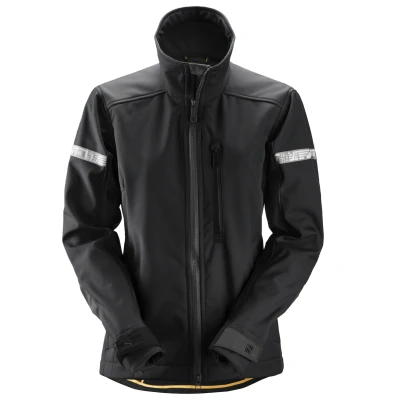 Afbeelding van Allroundwork, Softshell Damesjack, Zwart (0404), Xl