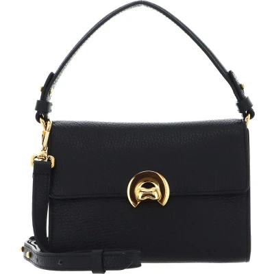Afbeelding van COCCINELLE Leren Handtas Binxie Handbag Grained Leather Noir Zwart