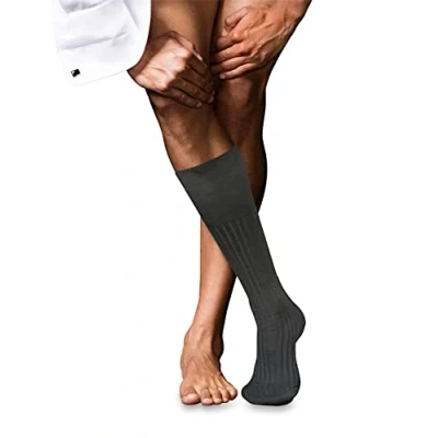 Afbeelding van FALKE Heren Kniekousen No. 13 M KH Katoen Lang eenkleurig 1 Paar, Grijs (Anthracite Melange 3095), 39 40