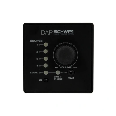 Afbeelding van DAP SC WP1 Wandpaneelafstandsbediening voor 5.2 Source Control Zwart