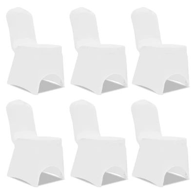 Afbeelding van Stoelhoes Stretch Wit (6 stuks)