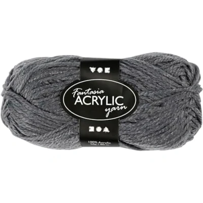 Afbeelding van Creotime fantasia acryl garen grijs 80 m 50 g