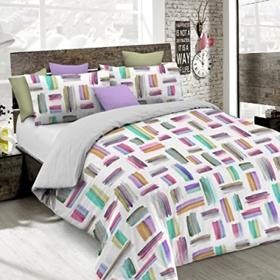 Afbeelding van Italian Bed Linnen Fantasy Dekbedovertrek, Multicolor, Single