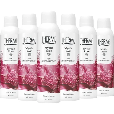 Afbeelding van 6x Therme Anti Transpirant Mystic Rose 150 ml