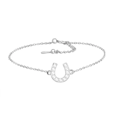 Afbeelding van Sofia Milani Horseshoe Armband, Dames, Maat: One Size, Silver