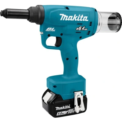 Afbeelding van Makita DRV250RTJ 18 V Blindklinknageltang t/m 6,4 mm 5,0 ah accu (2 st), snellader, in mbox