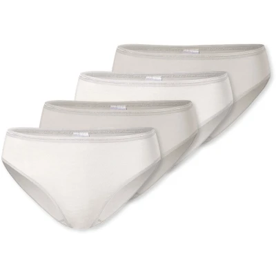 Afbeelding van Schiesser TAI 4ER PACK Essentials Slip, Dames, Maat: 46, Offwhite grau