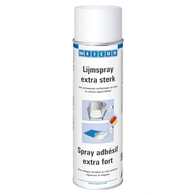 Afbeelding van WEICON Extra sterke lijmspray, 500 ml, universele lijm, hoge kleefkracht