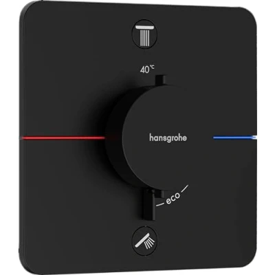 Afbeelding van hansgrohe showerselect comfort q thermostaat inbouw voor 2 functies mat zwart 15583670