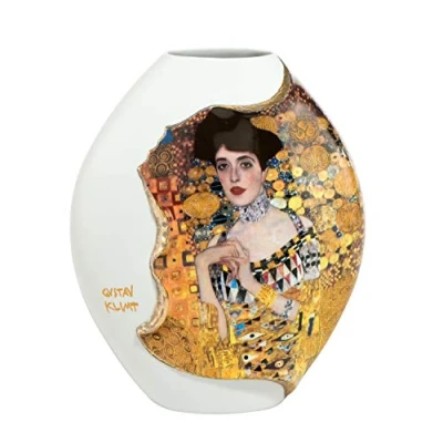 Afbeelding van Goebel Gustav Klimt Vaas Adele Bloch Bauer 20 Artis Orbis porselein 20cm met echt goud