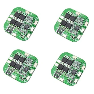 Afbeelding van ZkeeShop 4 stuks 4S 20 A 14,8 V BMS Li Ion Lithium Battery Protection Board 18650 Charger 16,8 over belasting Discharge Short Circuit