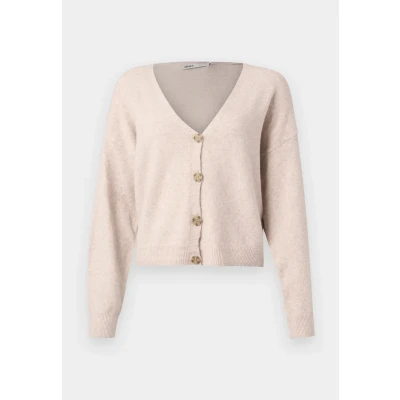 Afbeelding van Only Vest Onlrica Life L/s V neck Cardigan Kn 15340017 Humus/melange Dames Maat XL