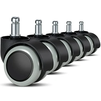 Afbeelding van kantoorrollen (set van 5) 11 mm/22 mm verbindingsrollen voor harde vloeren gamingrollen, vloerrollen, rollen in de opslagruimte vloeren, ideaal parket , laminaat staal en stenen