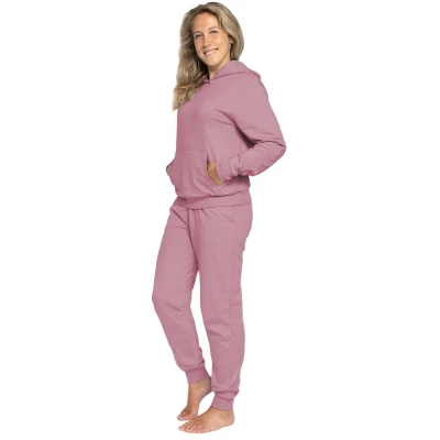 Afbeelding van Joggingpak dames, Huispak Hoodie &amp; sweatpants Rose Maat L