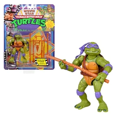 Afbeelding van Ninja Turtles, 10 cm beweegbaar figuur, Movie Star &#039;90, Donatello, voor kinderen vanaf 4 jaar, T00032