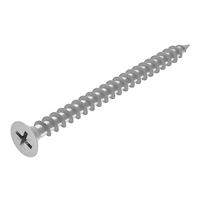 Afbeelding van SECCARO Spaanplaatschroef 4 x 50 mm, roestvrij staal V2A VA A2, houtschroef met volledige schroefdraad, kruiskop/PZ, 150 stuks