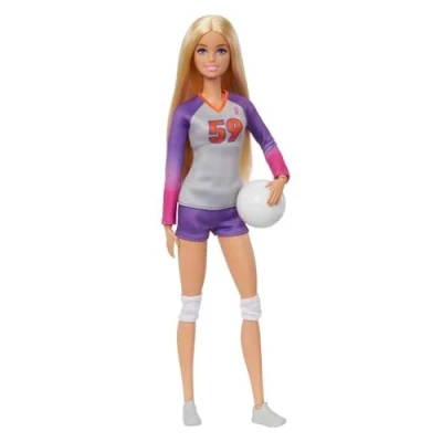 Afbeelding van Barbie Made to Move Volleybalspeelster Barbiepop
